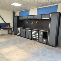 Gabinete Modular para Herramientas de Reparación de Automóviles de 7 m de Longitud con 521 Piezas de Herramientas Manuales, Estación de Almacenamiento para Taller y Garaje, MOQ 1 Pieza