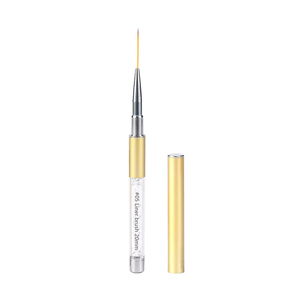 Pinceau à ongles avec manche en métal doré, logo personnalisé, pour le dessin au gel, les lignes fines, utilisation en salon de manucure - Product Image 1