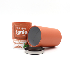 Tùy Chỉnh In Vòng Xi Lanh Các Tông Lưu Trữ <span class=keywords><strong>Container</strong></span> Cho Cà Phê Trà Bao Bì Thực Phẩm Giấy Vòng Xi Lanh - Product Image 4