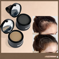 Bedak Penutup Akar Rambut Pria Natural Look, Bebas Talc, dengan Aplikator Spons
