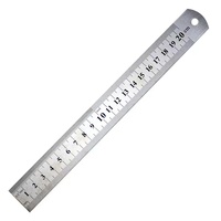 Règle d'usine en acier inoxydable et règle en métal avec Table de Conversion argent 6 pouces 15 échelle métrique Architectural