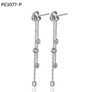 ต่างหูแฟชั่น PE3077 สำหรับผู้หญิง เครื่องประดับคุณภาพสูง - Product Image 1