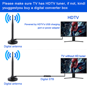 Antenne HDTV longue portée-Prend en charge 4K 1080P Full HD pour les chaînes cristallines - Product Image 3