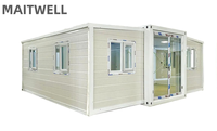 Maison conteneur préfabriquée extensible 40 pieds 20 pieds aux normes locales, pliable, pour camping, petite maison conteneur, bureau à domicile