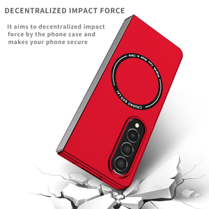 Funda de teléfono móvil plegable con anillo magnético de carga inalámbrica, carcasa plegable para Samsung <span class=keywords><strong>Galaxy</strong></span> Z, 4 TPU, Color caramelo, nueva moda - Product Image 2