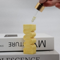 Nouveauté Diffuseur d'arômes en pierre de gypse de style romain jaune de luxe, évaporation naturelle de l'air frais, parfum sans électricité