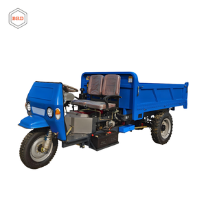 Tricycle de chantier robuste compatible avec le transport de charges lourdes, véhicule de transport à 3 roues à benne basculante diesel - Product Image 1