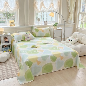 Lençóis de Cama de Solteiro Modernos e Simples, Descartáveis, Hipoalergênicos, com Estampa de Aloe Vera, 200TC, Grau A, Atacado de Fábrica - Product Image 3