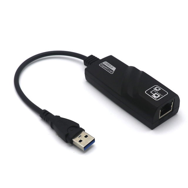 DENIXI 1000Mbps USB Network Adapter with 1 USB a and 1 USB-C Ports RJ45 Interface for Computer/Tablet