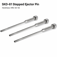 Varilla Expulsora de Dos Pasos SKD61 en Stock, Pasador Expulsor de Dos Pasos para Molde de Inyección de Plástico, Tamaños Estándar en Stock, Personalizable