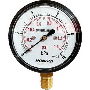 Manomètre à diaphragme HONGQI YE-60 60mm -60KPa à 60KPa, connexion M14*1.5 pour pipeline de gaz naturel - Product Image 2