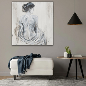 <span class=keywords><strong>Peinture</strong></span> <span class=keywords><strong>de</strong></span> nu, femmes sexy montrant un <span class=keywords><strong>dos</strong></span> blanc impeccable - Product Image 3