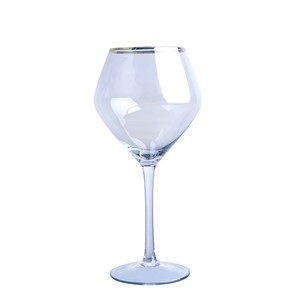 軽奢な家庭用金縁スモークグレーワイングラスクリスタルグラスゴブレット - Product Image 1