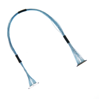 Câble LVDS de haute qualité DF56-26Pin, pas de 1,0/1,25/2,00 mm, assemblage de câbles à broches droites, faisceau de câbles 26/28AWG pour écran LCD/LED