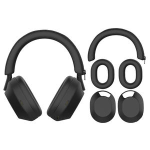Juego 3 en 1 de funda de silicona suave para <span class=keywords><strong>auriculares</strong></span> <span class=keywords><strong>Sony</strong></span> xm5, funda protectora para <span class=keywords><strong>auriculares</strong></span>, accesorios protectores de piel - Product Image 4