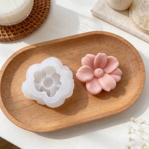Nouveau moule en silicone 3D Frangipani pour fondant, chocolat, décoration de gâteaux, <span class=keywords><strong>cire</strong></span>, résine époxy, béton, argile polymère - Product Image 6