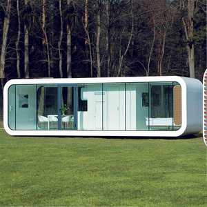 Maison mobile personnalisable de 20 pieds ou 40 pieds, type Apple Cabin, étanche, pour habitation, cuisine, bureau, applications de parc - Product Image 3