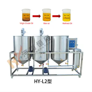 Peanut oil processing crude oil refining plant produces high-quality oils and fats/Rafineri