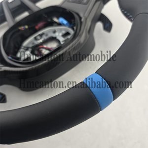 พวงมาลัยลายทางสีน้ำเงินรุ่นยอดนิยมใหม่สำหรับรถยนต์ BMW G Series M3 G20 G30 G80 M4 G82 M5 CS - Product Image 4
