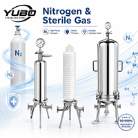 Housing Filter Mikropori Gas Nitrogen Steril untuk Lini Produksi Higienis