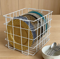 Étagère murale simple en fer, écologique, pour organiser la vaisselle et les bols, design multifonctionnel