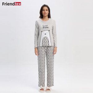 Ensemble de <span class=keywords><strong>pyjama</strong></span> à taille élastique, vêtements de nuit à manches longues, polaire, vêtements de loisirs brodés, <span class=keywords><strong>pyjama</strong></span> d'hiver - Product Image 2