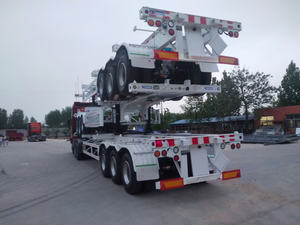 Remorque de conteneur squelette en acier robuste à 3 essieux de 40 pieds, châssis de remorque squelettique de 40 pieds, semi-remorque, conteneurs de transport - Product Image 6