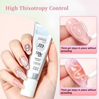 Gel de sculpture 3D pour ongles OEM sans HEMA, 12 couleurs, pour poudre chromée, gel de moulage, nail art, logo personnalisé, fournitures de salon