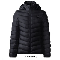 Topgear extérieur matelassé veste chauffante avec sweat à capuche pour hommes vente chaude couleur unie veste d'hiver 100% Polyester Polyester tissu
