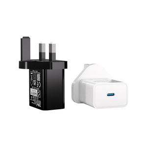 Riddle Pd 20W Fast Charging <b>Adapter</b> Ukca Standard <b>Plug</b> For Uk Devices White And Black - Product Image 3