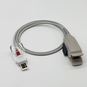 Sonde d'oxygène sanguin à languette divisée intelligente InnovMetal, modèle 518BLH, clip pour doigt adulte, certifiée CE pour les accessoires de moniteur patient - Product Image 3