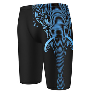 Traje de Baño para Hombre, Secado Rápido, Diseño Estampado de Elefantes, Pantalones Cortos de Baño, Talla Grande - Product Image 1