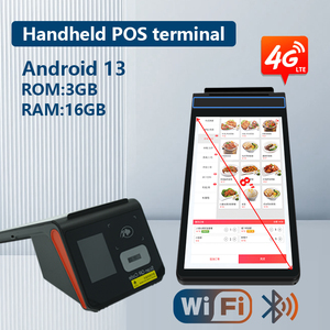 Terminal de punto de venta portátil con pantalla táctil de 8 pulgadas, máquina de caja registradora 4G, tableta Android, sistemas POS, NFC, WiFi, impresora USB, escáner. - Product Image 2