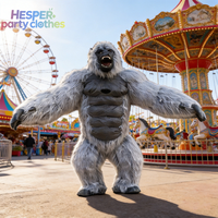 Costume de mascotte gonflable géant King Kong Gorille de Noël de haute qualité HESPER pour adultes unisexe