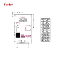 2,8 Zoll 4 SPI Serieller Anschluss TFT LCD Kapazitives Touchscreen-Anzeigemodul IPS-Version Schwarz 320x240 ILI9341V