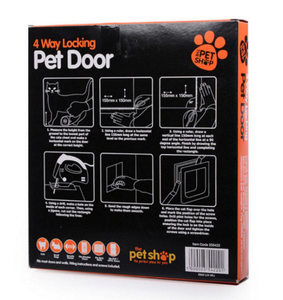 <span class=keywords><strong>Porte</strong></span> de chat marron et blanc de style classique avec plastique ABS coulissant électronique <span class=keywords><strong>pour</strong></span> chiens <span class=keywords><strong>pour</strong></span> animaux de compagnie - Product Image 4