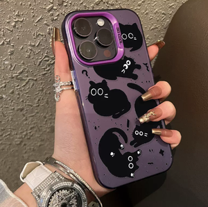 <span class=keywords><strong>เคส</strong></span>โทรศัพท์แม่เหล็กพิมพ์ลายแมว<span class=keywords><strong>ดำ</strong></span>สำหรับ <span class=keywords><strong>iPhone</strong></span> 17 16 15 14 13 12 <span class=keywords><strong>11</strong></span> X XR Xs SE2 Pro Max  วัสดุ IMD TPU PC ฝาหลัง - Product Image 4