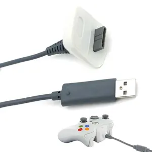 Kabel Pengisian Daya USB 1.5M, Pengendali Game Nirkabel Kabel Catu Daya untuk Xboxes 360 Garis Pengisian Joystick