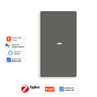 Interrupteur intelligent Zigbee US, bouton poussoir, interrupteur d'éclairage, fil neutre, compatible avec Tuya Smart Life, Google Home, SmartThings APP