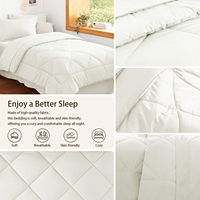 Ensemble de couette matelassée moelleuse de haute qualité, couleurs unies, couette épaisse, ensemble de literie, couette personnalisée de poids élevé, toutes saisons