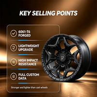 Rines de Aleación de 6 Birlos de 17 y 18 Pulgadas, 6x139.7, 6x135, Estilo Beadlock, para Toyota Hilux, Tacoma, 4Runner, FJ Cruiser