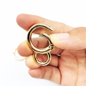 Nhà Máy Bán Hàng Trực Tiếp Phụ Kiện Hành Lý Vòng Móc Vòng Khóa Con Chó Dây Khóa Dây <span class=keywords><strong>Snap</strong></span> <span class=keywords><strong>Hook</strong></span> Hợp Kim Kim Loại Vòng 30 Mm - Product Image 2