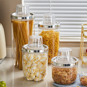 Boîte de rangement en plastique pour céréales, grande capacité, anti-insectes, pour pâtes, grains de café, boîte de rangement scellée pour la cuisine - Product Image 4