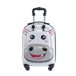 Maleta Infantil de <span class=keywords><strong>18</strong></span> Pulgadas con Doble Asa y Cuatro Ruedas, con Lindo Logotipo de Gato Impreso, Hecha de Material PC - Product Image 3