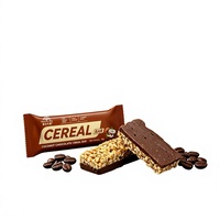 Barra de Proteína de Cereales con Coco y Chocolate, con Hojuelas de Avena, Cacao y Granos, Bocadillo Energético Masticable, Marca Privada