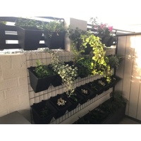 Jardinières murales verticales en plastique, pots de fleurs suspendus pour la plantation