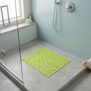Tappetino Doccia in PVC con Pietre 53X53CM Verde - Product Image 3