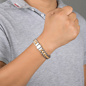 卸売ホットセール日本韓国99.999% ステンレス鋼ゲルマニア健康ブレスレット男性女性 - Product Image 6