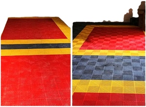 Carreaux de sol à emboîtement pour garage Tapis de sol pour salle de lavage automobile - Product Image 2