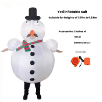 Costume gonflable Olaf le bonhomme de neige de Noël, mascotte pour événements, spectacles, location commerciale